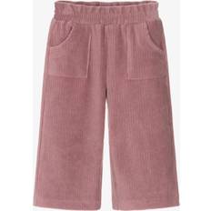 Pink Trousers Mayoral Pink Velour Corduroy Wide Leg Trousers
