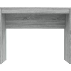 Grey Writing Desks vidaXL Engineered Wood Grey Sonoma Writing Desk 40x90cm