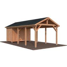 Palmako Einzelcarport Robert 23 1 m² Hellbraun (Gebäudefläche )