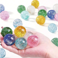 Shein 6/12/24pcs Vibrant Flashing Bouncy Balls