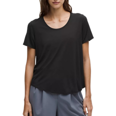 Lululemon Modal Silk Twist Back Short Sleeve Shirt - Black