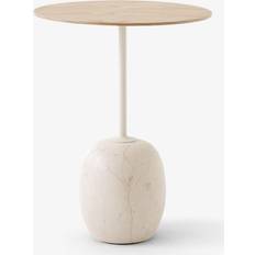 &Tradition Lato Lacquered Oak/Crema Diva Small Table 40cm