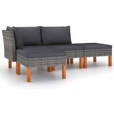 vidaXL 3059709 Loungesæt, borde inkl. 2 sofaer