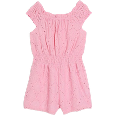 River Island Kid's Shirred Texture Playsuit - Pink