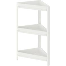 Plast - Vit Duschkorgar & Tvålhyllor IKEA Vesken Hörnhylla Vit 33x33x71 cm