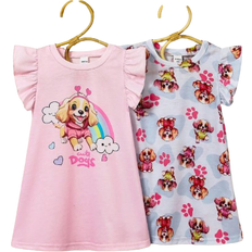 9-12M Nightgowns Children's Clothing Shein Cute Dog Print Ruffled Sleeve Nightgown Homewear Sets - Baby Girl