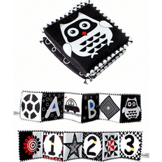 Activity Books Shein Newborn Toys High Contrast Baby Books With Teethers Black And White Infant Toys