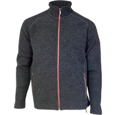 Ull Jackor Ivanhoe of Sweden Danny Full Zip 100% Boiled Wool - Graphite Marl