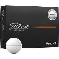 Svarta Golfbollar Titleist Pro V1 AIM Performance Black White