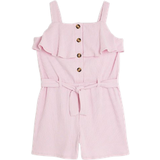 River Island Kid's Ribbed Belted Playsuit - Pink
