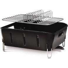 Med håndtag - Plast Opvaskestativer Simplehuman Compact Black Dish Drainer 32.8cm