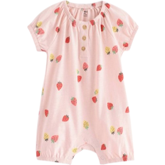Lindex Romper In Slub Jersey - Light Pink