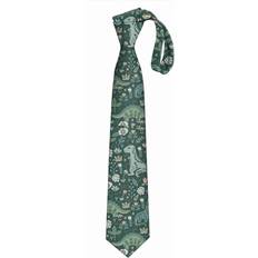 Florals Ties BearLad Men's Tie Printed Skinny Tie Fashion Cool Necktie - Folk Floral Dinosaur