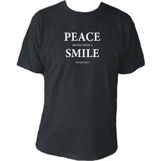 Oria Peace Begins With A Smile T-shirt - Black