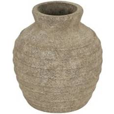 Hill Interiors Large Tuscan Ceramic L30 x W30 x H33 cm Grey Vase