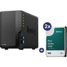 Indbygget harddisk NAS servere Synology Diskstation DS225 2 NAS Server Leergehäuse 2x SATA 6Gb s