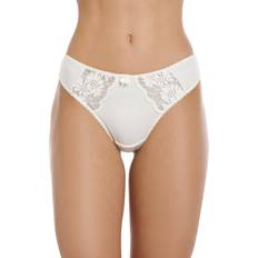 Camille Knickers Camille Women's Classic Lace Thongs 3-pack - Ivory