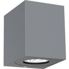 Nordlux Canto Kubi 2 Grey Wall Flush Light 8.7cm 2pcs