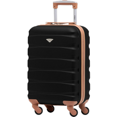 Luggage on sale Flight Knight Cabin Hard Shell Suitcase 55cm - Black/Tan