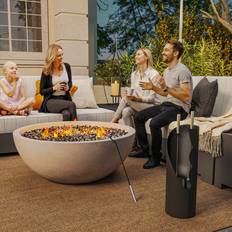 Fireplace Accessories OutSunny 4 PCS Metal Fireplace Companion Set Silver