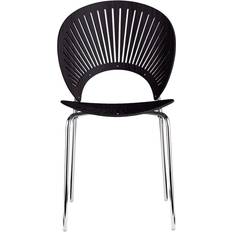 Fredericia Furniture Trinidad 3398 Black Stained Ash/Chrome Kitchen Chair 85cm