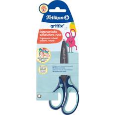 Pelikan Schulschere Griffix Linkshänder blau in Blisterkarte rund 140mm