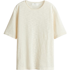 H&M Loose Fit Fine Knit T-shirt - Beige