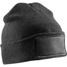 Winter Essentials Unisex Dubbelstickad Printer Patch - Svart