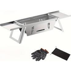 Temu Portable Stainless Steel Folding Charcoal Grill