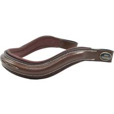 Pick N Mix Leather Curved Horse Browband - Cob/Havana