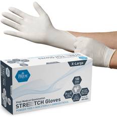 ical Disposable Ultra-Stretch Vinyl Gloves - White