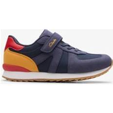 Clarks Trainers Children's Shoes Clarks Jaspen Vibe Kid Wide Fit Trainers - Blue