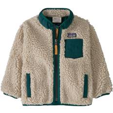 Baby Retro-X Fleece Jacket - Natural/Cascade Green