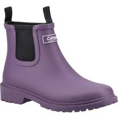 Purple - Women Wellingtons Cotswold Barton Synthetic Wellington Boots - Purple