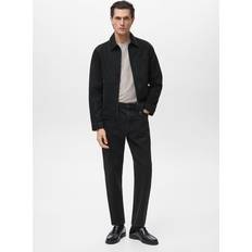 Mango Herr Jackor Mango Denim Jacket With Pockets Black