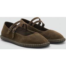 Boys Ballerina Shoes Children's Shoes Mango Suede Ballet Flats Kids - Khaki