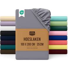 Gråa - Microfiber Underlakan Utopia Bedding Spännlakan Dra-på-Lakan 100 x 200 cm Underlakan Grå