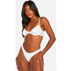 Knickers boohoo 3 Pack Lace Full Brief - White