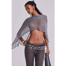 Jaded London Infinity Multiway Knit Cape - Gunmetal