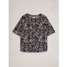 Weaver Notch Neck Tee - Navy