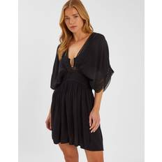Dam - Viskos Saronger & Kimonos Accessorize Crochet Trim Kaftan
