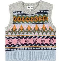 Veste Børnetøj Molo Kind Argyle Grace Vest 98-104 - Grey