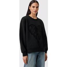 AllSaints Jumpers AllSaints Organic Cotton Relaxed Sweatshirt - Black