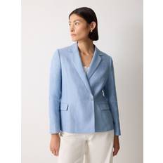 Blazers Jigsaw Maree Irish Linen Cropped Blazer