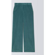 Max Mara Weekend Tania Straight Leg Corduroy Trousers Oil - Teal