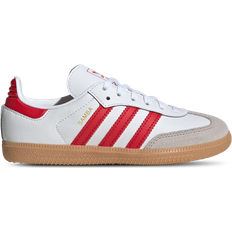 adidas Kid's Samba OG - Cloud White/Better Scarlet/Gum