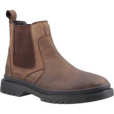 Foam Chelsea Boots Hush Puppies Jamie Leather Men's Boots - Brown