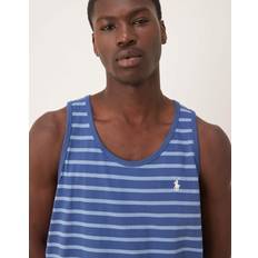 Polo Ralph Lauren Stribede Toppe Polo Ralph Lauren Icon Logo Stripe Vest - Blue