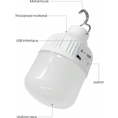 Shein 500mAh Rechargeable USB Camping Light - Cold White
