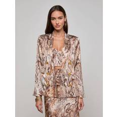 Silk - Women Blazers L'agence Colin Silk Blazer - Tan